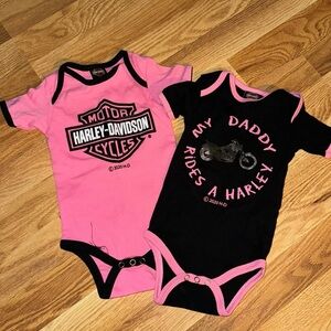Official Harley Davidson infant Bodysuits 2 pack - out of stock NEW w/o tags